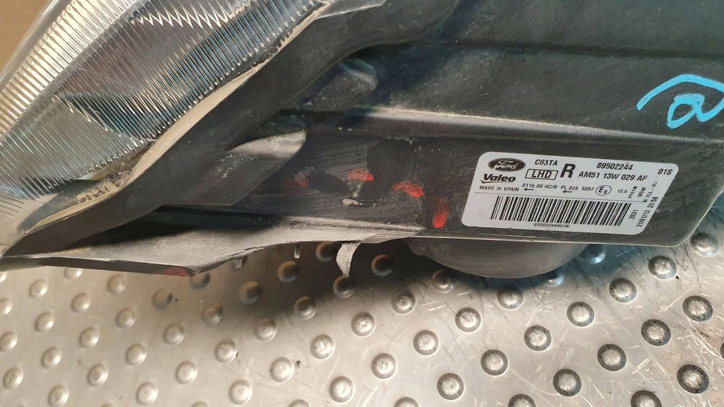 фото №8, Лампа перед правая ford c-max mk2 am5113w029af 10-