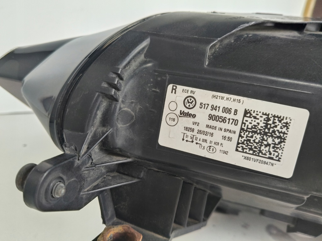 фото №11, Лампа правая фара vw golf sportsvan 510 14-