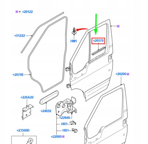 фото №1, Молдинг лента прокладка дверь ford transit