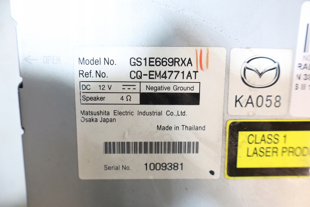 фото №4, Радіо mazda 6 ii