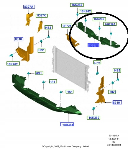 фото №14, Захист поперечина передній kuga mk1 2008-2012 1534360 _ 8v41-16613-ad