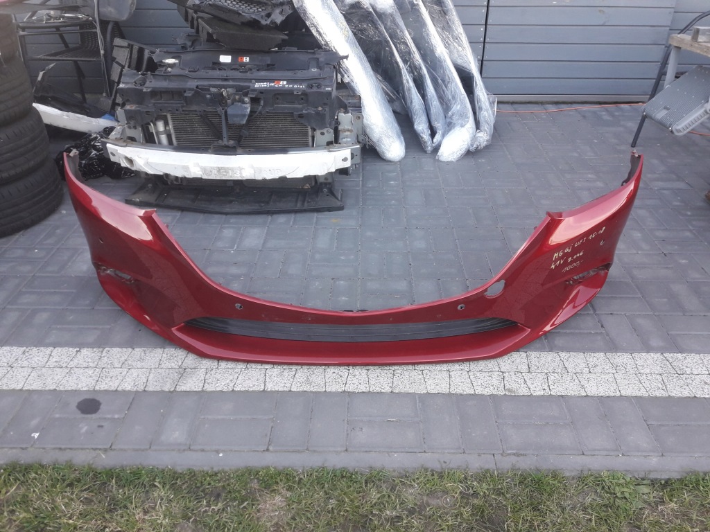 Mazda 6 gj 2015-2018 рестайлінг  бампер перед оригінал передній гарний колір 41v Київ