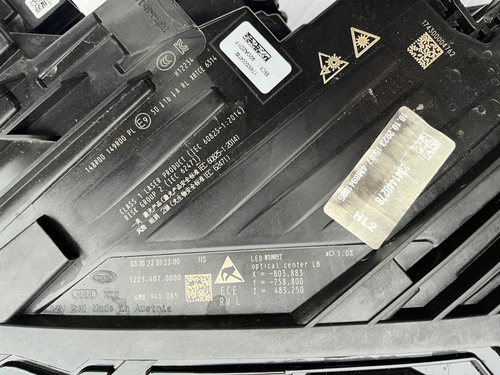 фото №10, Лампа ліва фара лівий audi q8 lift 2023 -- full led matrix laser