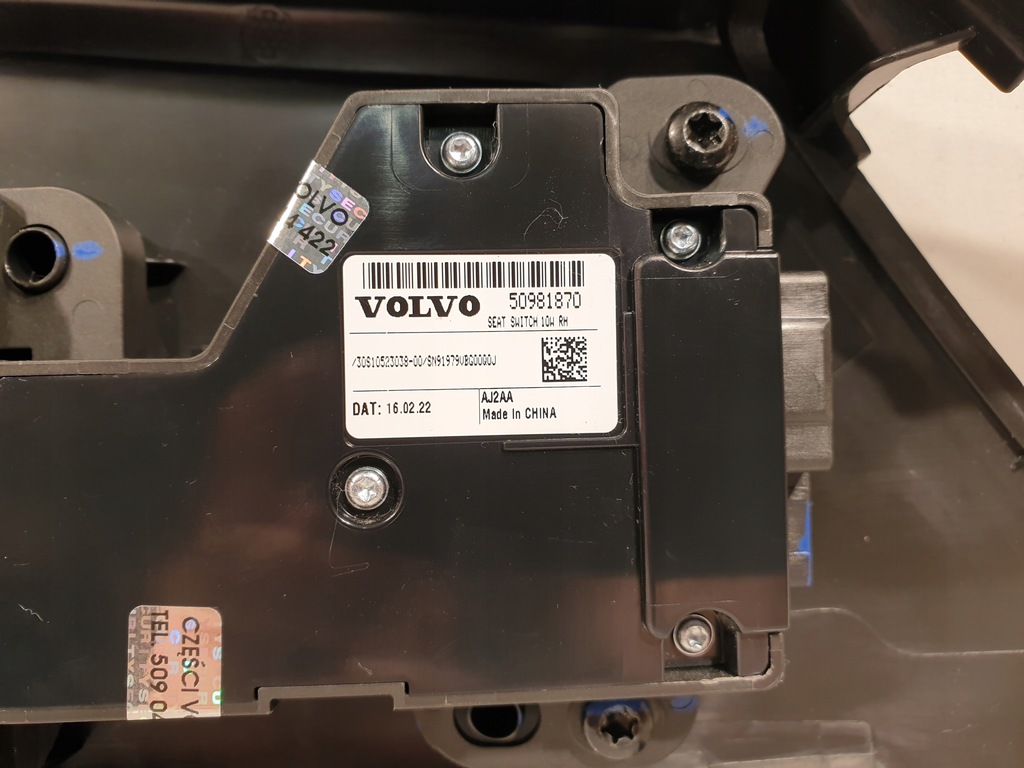 фото №9, Polestar ii 2 панель керування сидіння водія 32130406 50981870