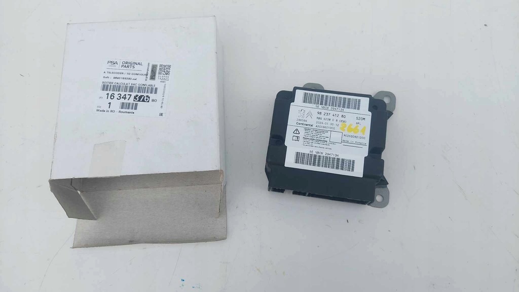 фото №1, Peugeot rifter berlingo iv датчик модуль подушка безопасности новый оригинальный номер 2661