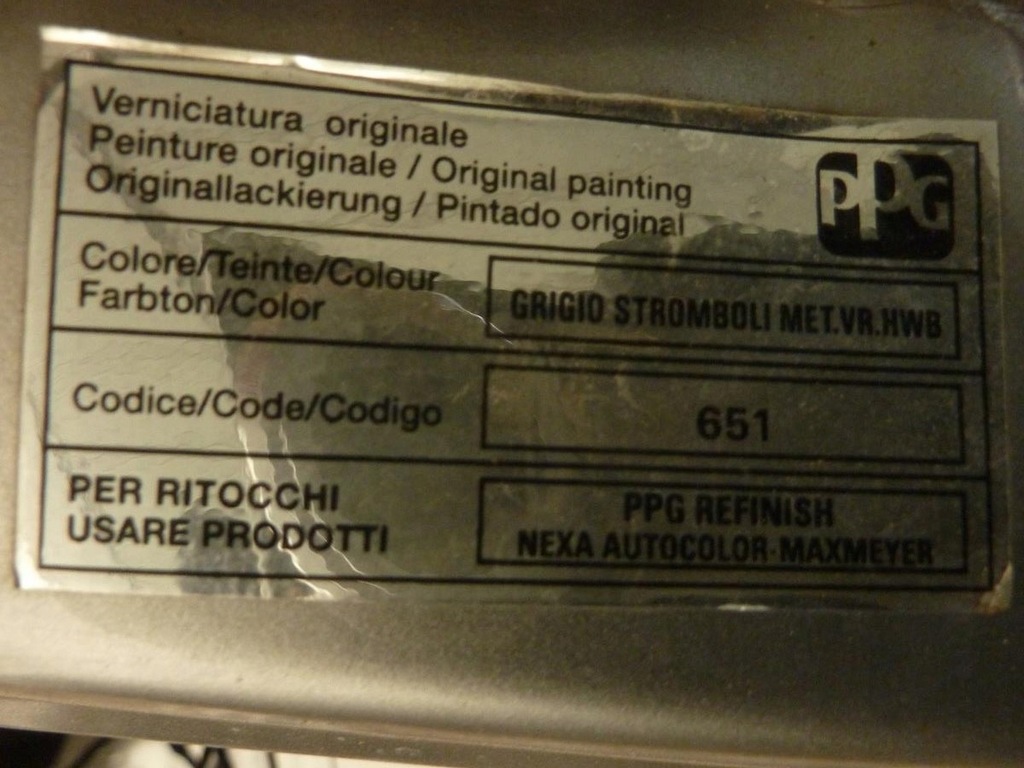 фото №12, Крышка багажника задняя alfa romeo 159 sedan 05-11r. kod 651