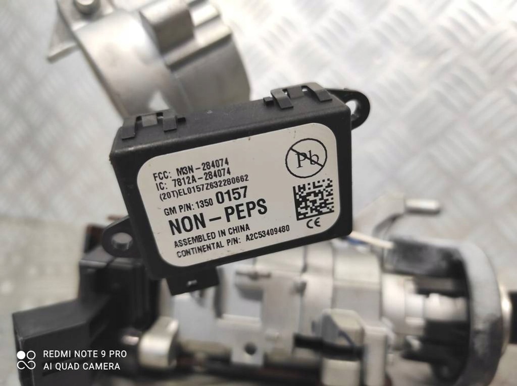 фото №6, Замок зажигания петля иммобилайзер ключ x 2 europa opel astra iv j 13430160 13500157