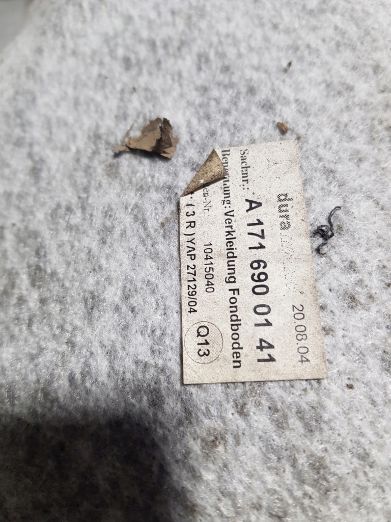 фото №6, Mercedes slk w171 r171 обивка обшивка багажника