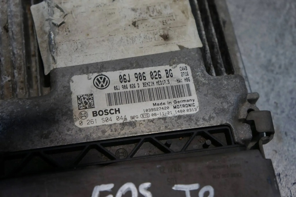 фото №5, Бортовий комп'ютер блок керування двигуна ecu vw eos 06j906026bg 2.0 fsi tfsi