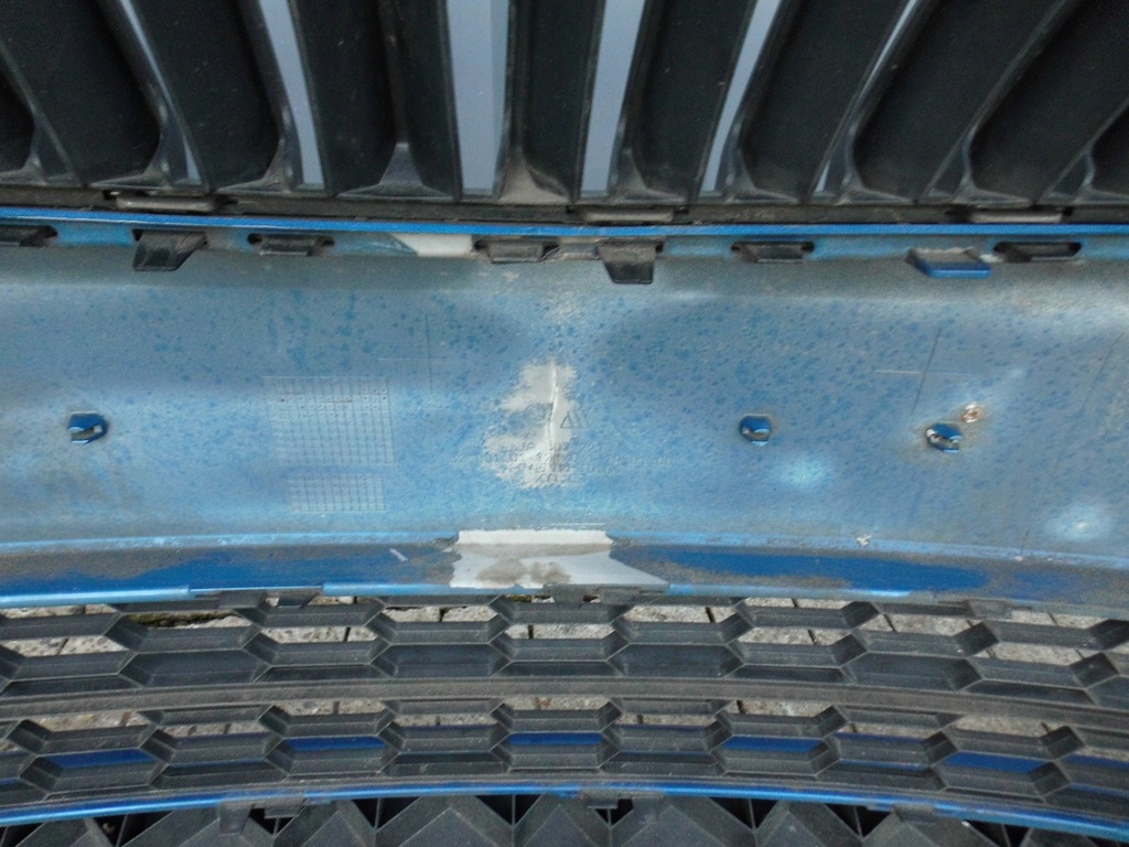 фото №14, Бампер передний решётка радиатора противотуманные фары skoda rapid 5ja niebieski lf5w оригинал