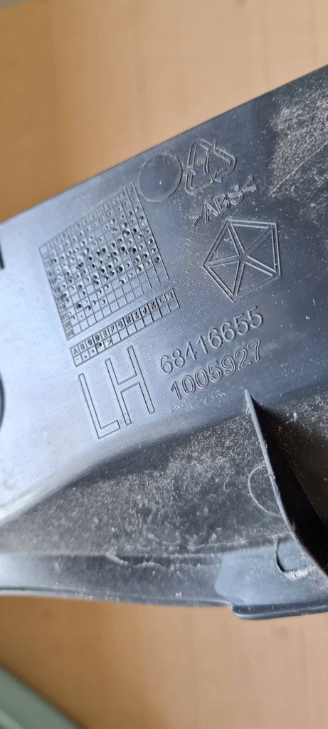 Chrysler pacifica 2022 накладка крышки датчик молдинг левая задняя 68416655 Киев