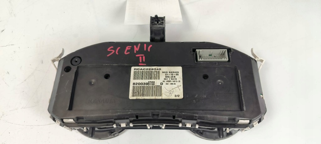 фото №5, Счетчик приборная панель 8200399700d renault scenic ii