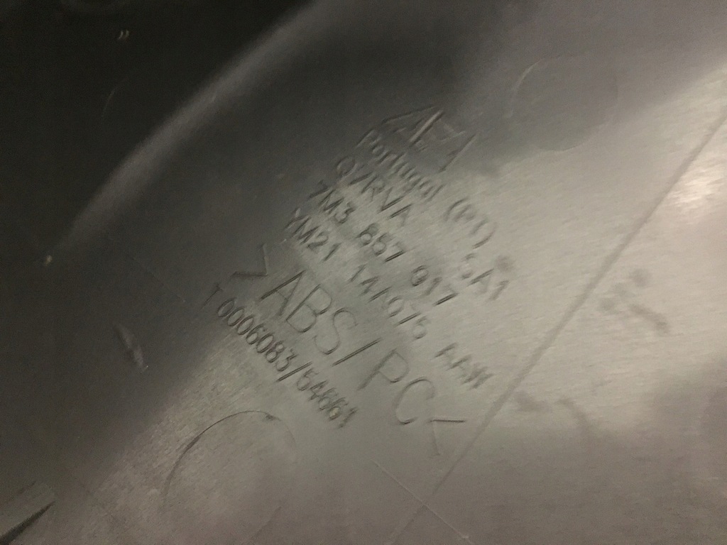 фото №11, Заглушка панели 7m3857917c vw sharan 1,9 tdi