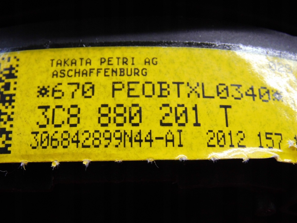 фото №14, Консоль подушки безпеки ремені безпеки колінна vw golf vi 5k оригінал europa