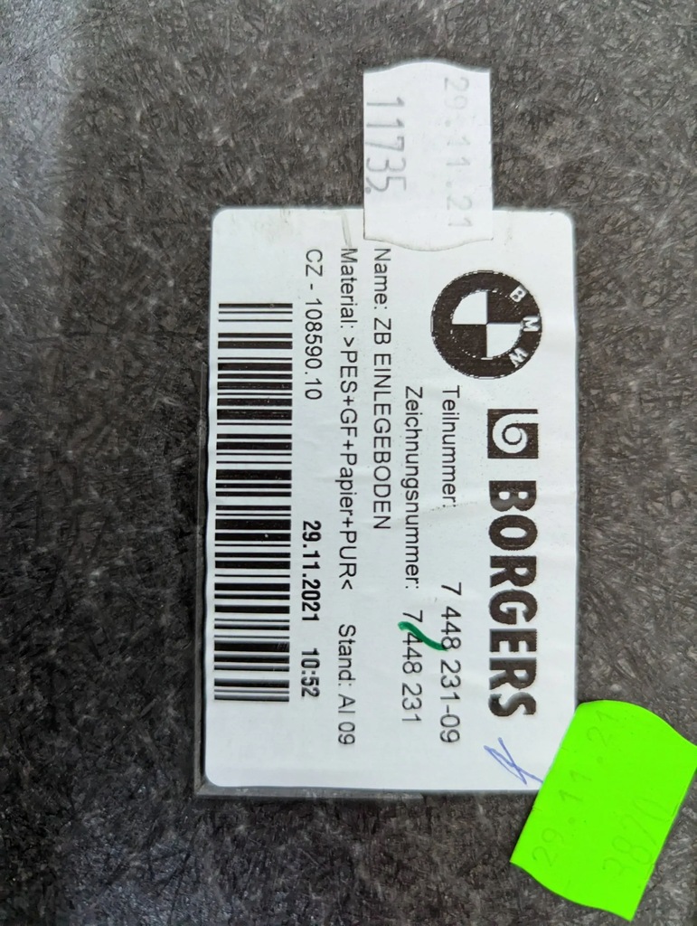 фото №6, Bmw 1 f40 2019-2024 обшивка пол багажника