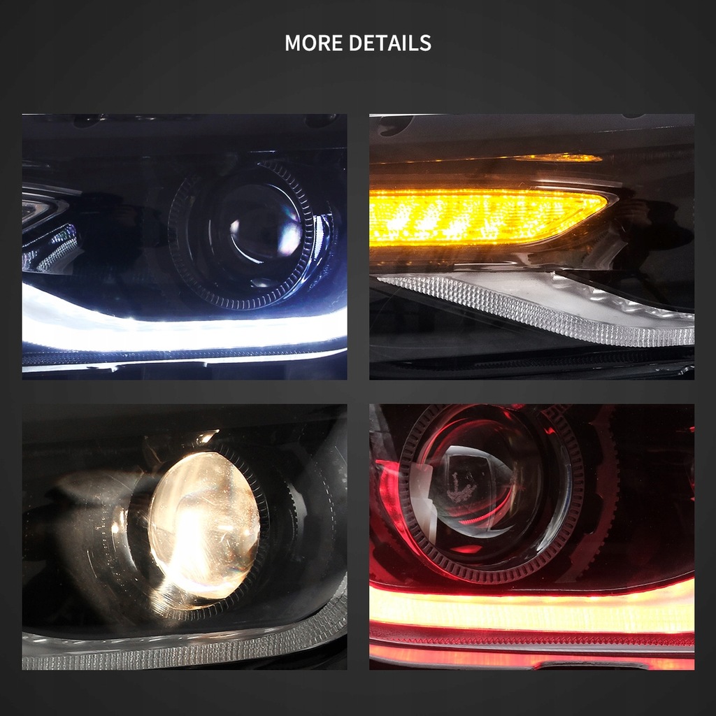 фото №6, Chevrolet camaro lift 2014-2015 лампа лампы передние led vland rgb europa