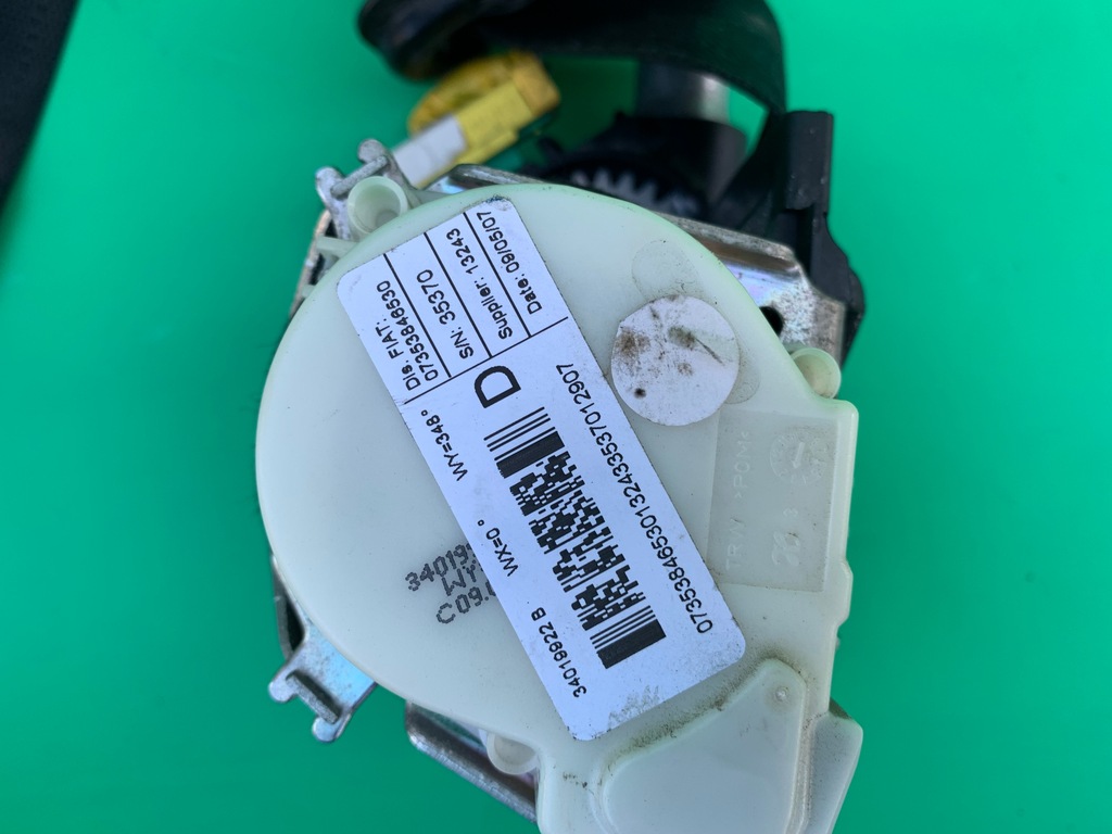 фото №7, Pas безопасности правый передний перед fiat bravo ii 2 07- 34019922b