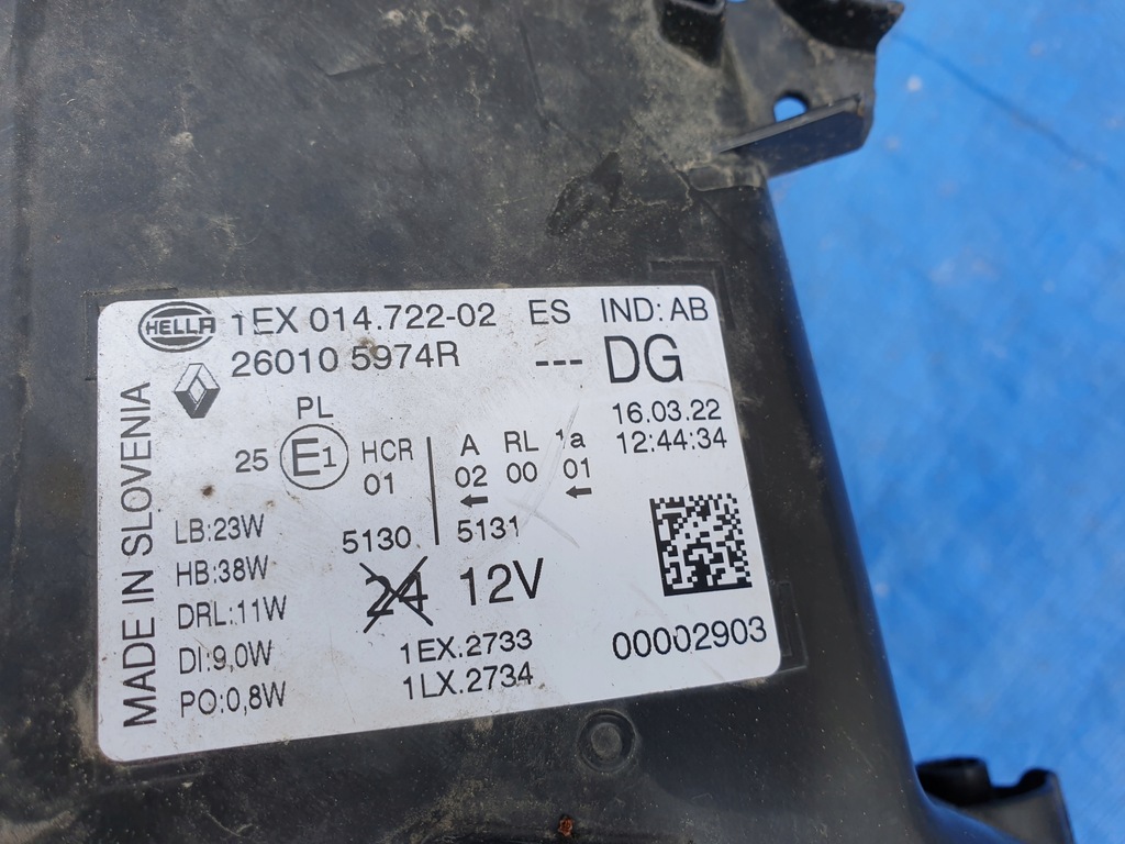 фото №9, Nissan nv300 nv 300 primastar lift лампа правый правая перед фара led