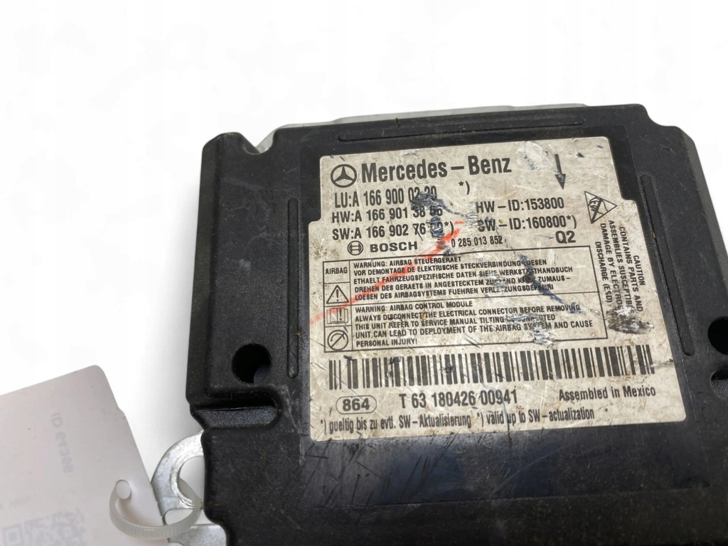 фото №9, Mercedes-benz gle w166 - c292 2018 блок управления / модуль подушка безопасности