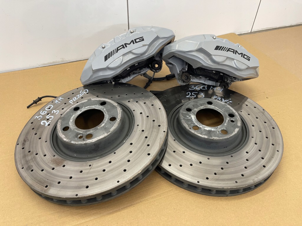 фото №7, Mercedes glc x253 w213 гальмівні диски супорти гальма amg