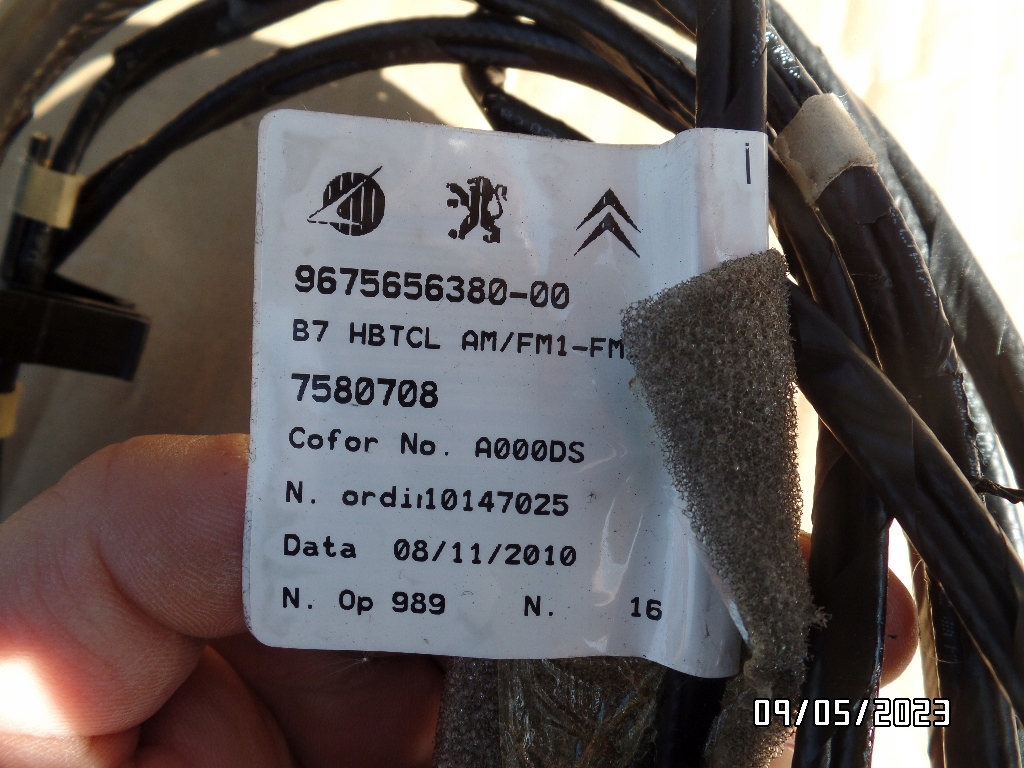 фото №4, Жгут антенны радио citroen c4 ii b7 9675656380