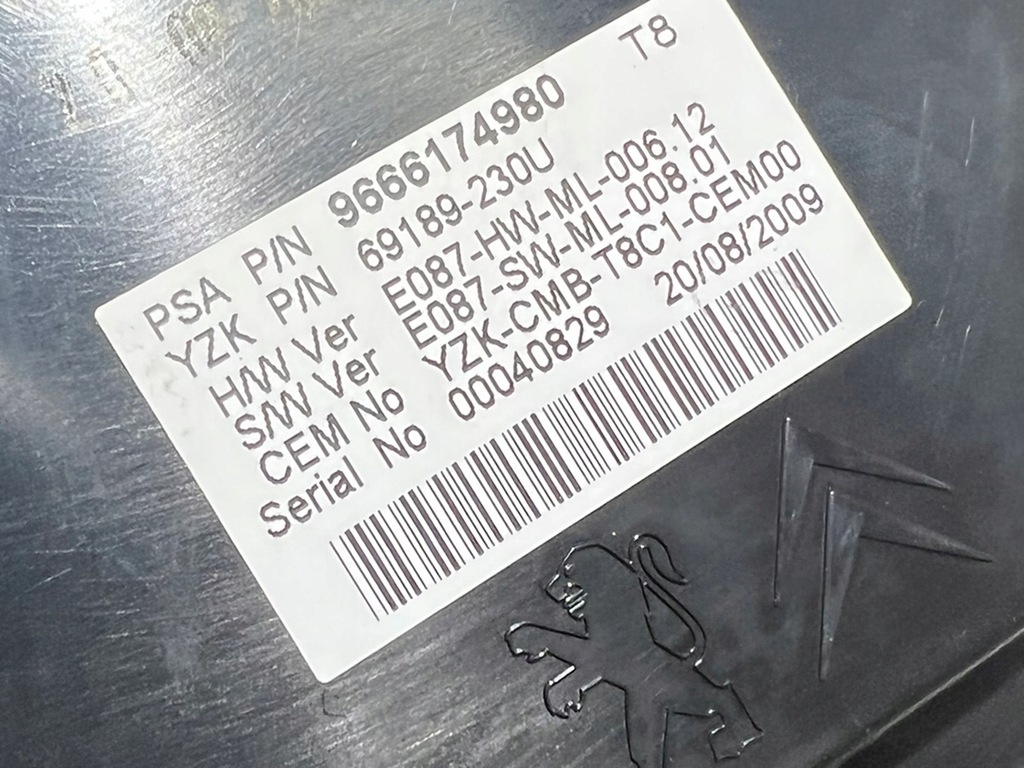 фото №11, Лічильник прилади 242.203 peugeot 3008 5008 i 1.6 hdi