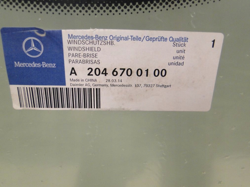 фото №7, Mercedes c klasa w204 204 скло лобове передня n