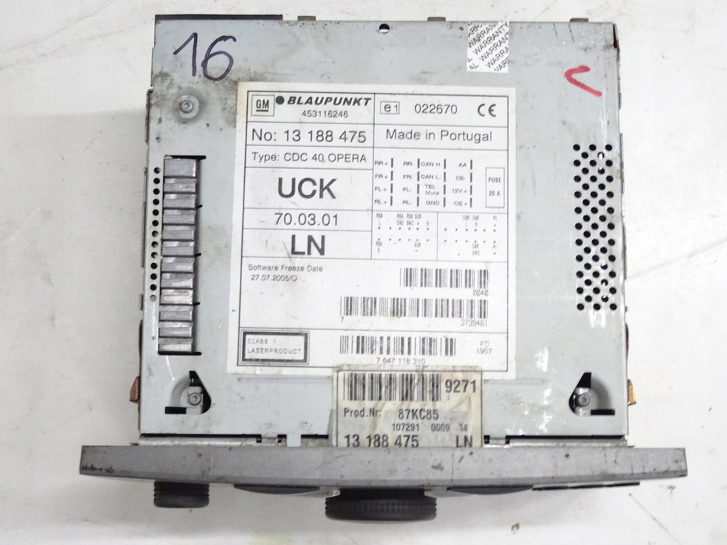 фото №2, Vectra c радио радиопроигрыватель дисплей cdc40