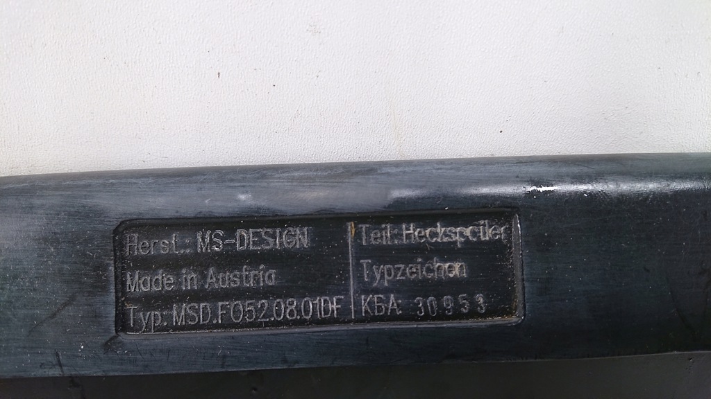 фото №6, Ford fiesta df ms-design спойлер задний