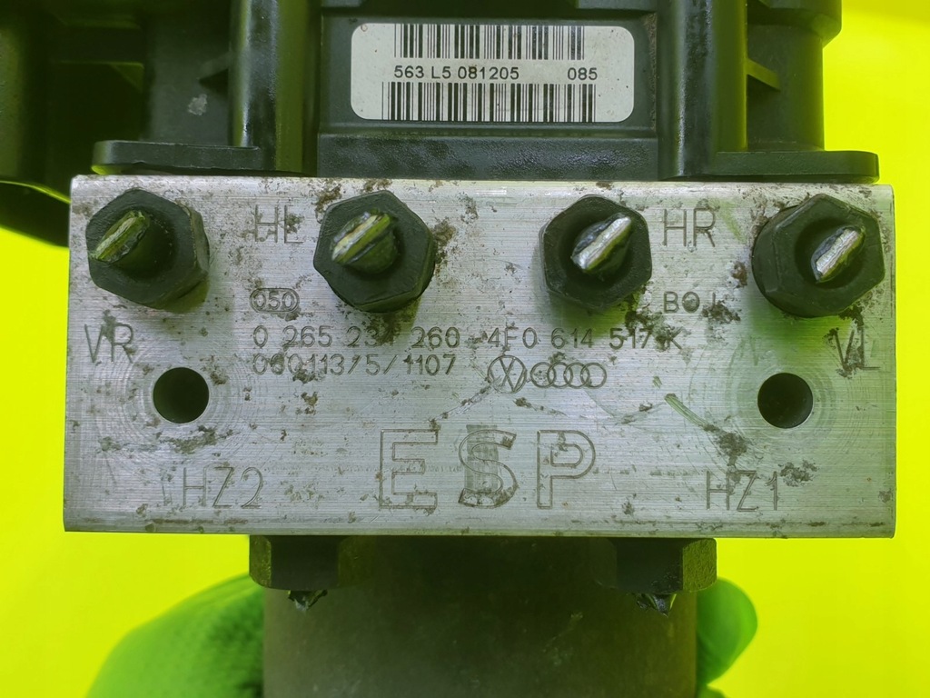 фото №7, Насос abs esp audi a6 c6 allroad 2.4 2.8 3.0 3.2 4.2 4f0910517k 4f0614517k