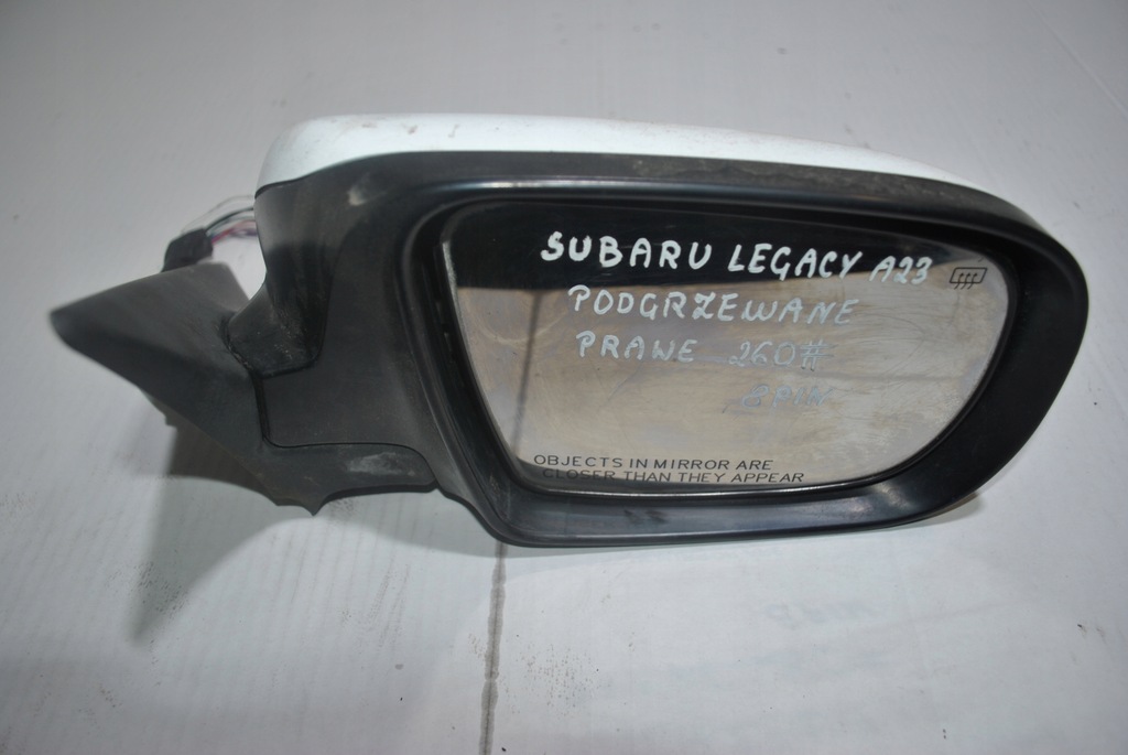 фото №1, Дзеркало зовнішнє праве підігрів legacy iv 8 pin