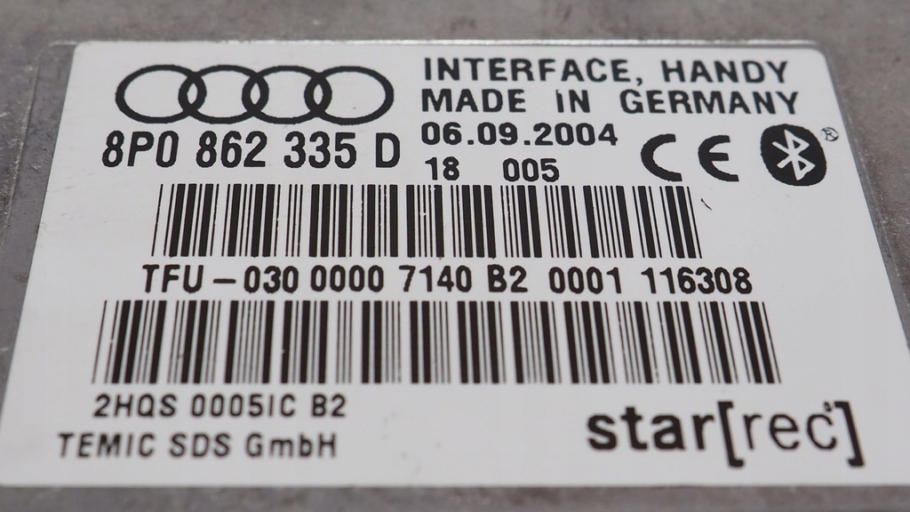 фото №5, Audi модуль bluetooth 8p0862335d