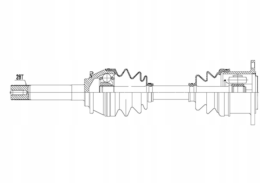 фото №2, Приводной вал приводная l200 4wd pajero 98- правая передняя