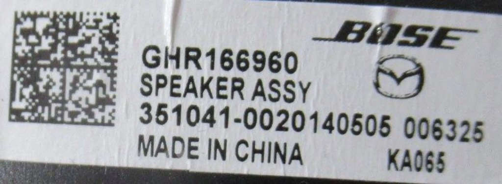фото №3, Mazda cx-5 cx5 динамік двері лівий задній задня ghr166960