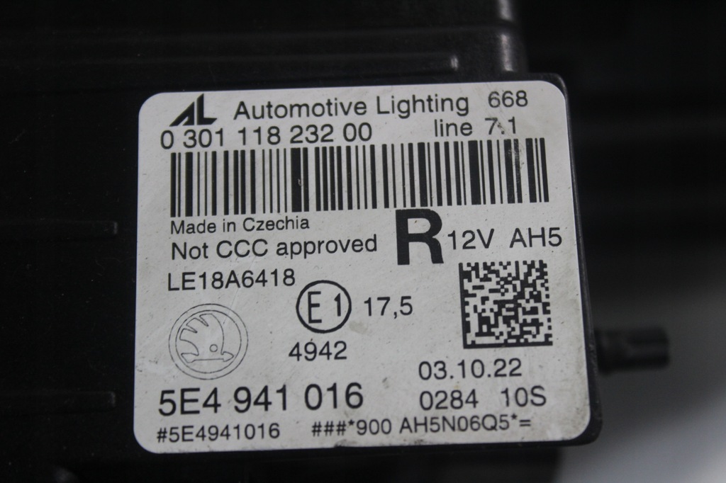 фото №8, Лампа правая перед skoda octavia 4 iv full led 5e4941016
