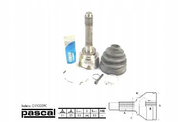 фото №2, Шарнир приводной наружный isuzu trooper i opel f