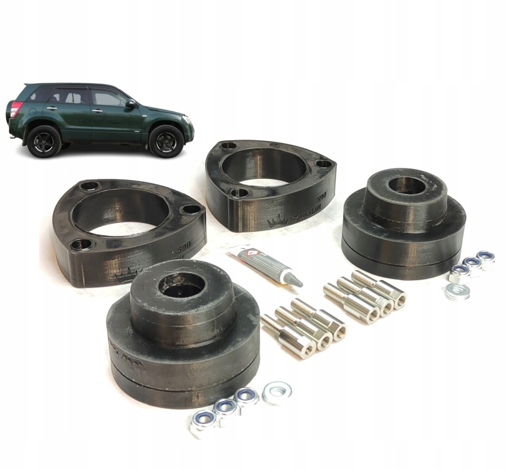 фото №1, Suzuki grand vitara 2 ii прокладки pod пружини +50mm lift 2 cale