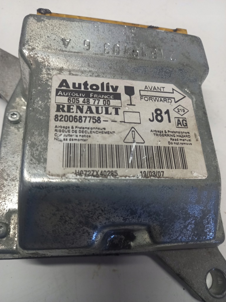 фото №4, Модуль датчик подушка безпеки renault espace iv 8200687758