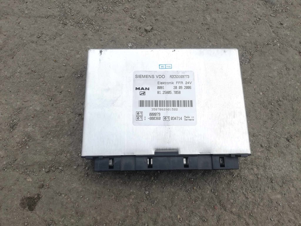 фото №1, Блок управления ffr man 81.25805.7058 150 zł netto