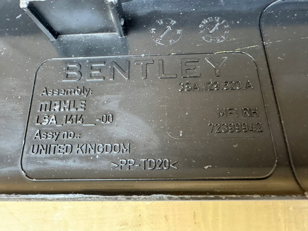фото №14, Bentley continental gt 18r- канал повітрозабірник повітря повітропровід права