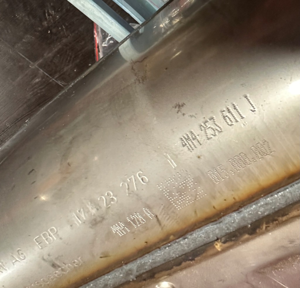 фото №6, 4m4253601ah 4m4253611j audi q8 q7 выхлоп активный гаситель конечный оригинал