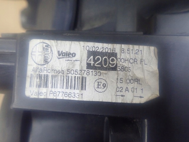 фото №6, Лампа права фара правий alfa romeo mito 2008-2018r