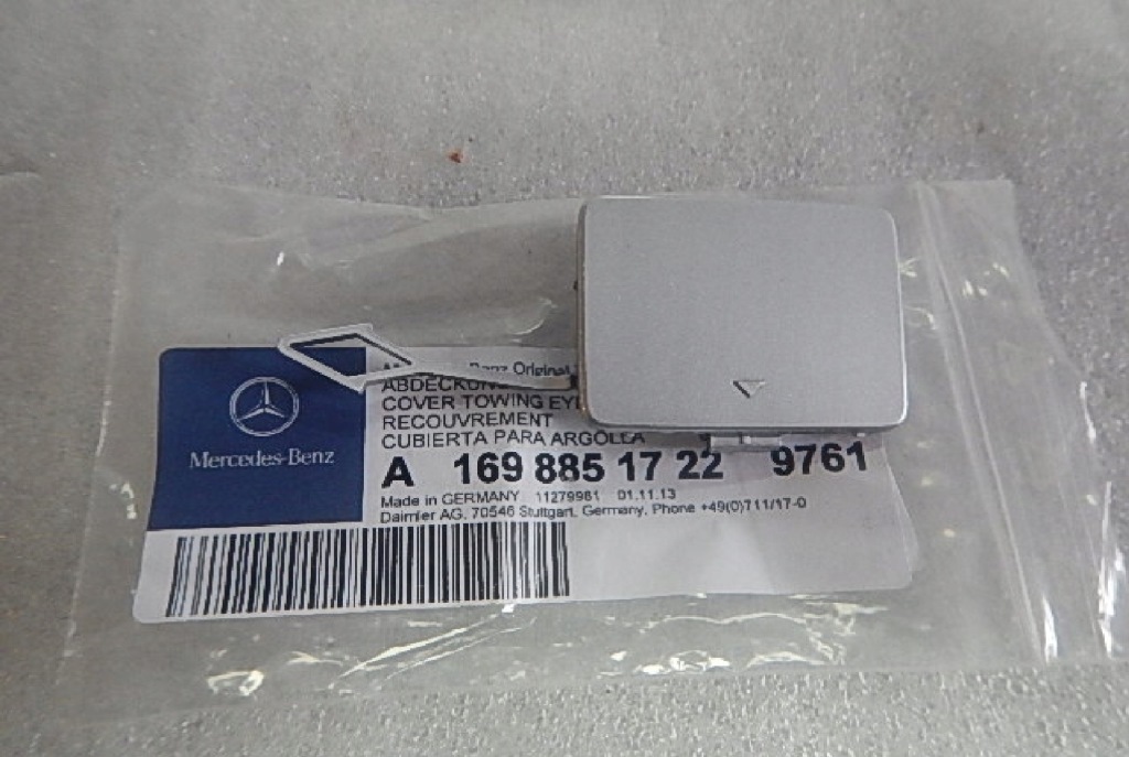 Купити Mercedes a w169 заглушка фаркоп бампера задній a1698851722 оригінал