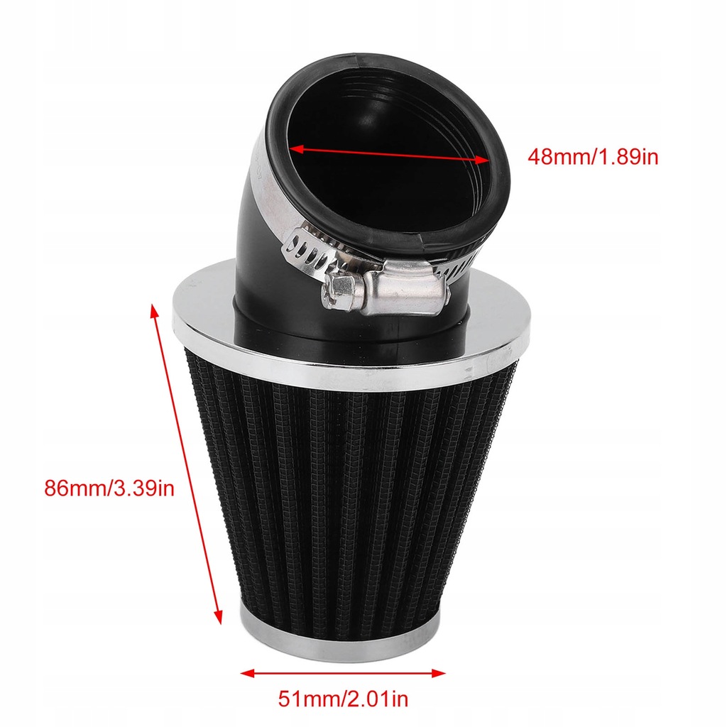 фото №15, Фільтр повітря 45 ступеня двигун bend cone тюнінг