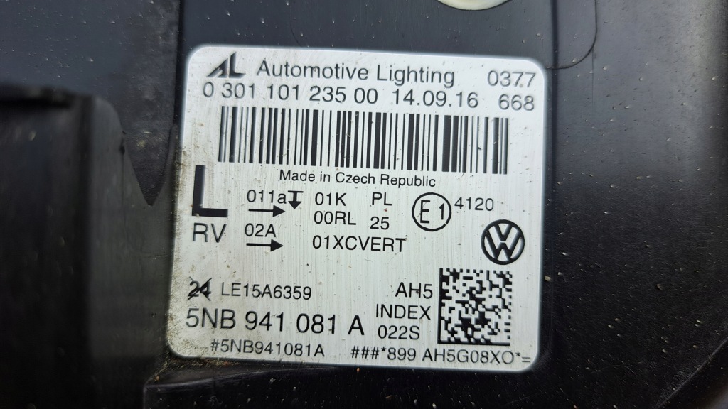 фото №5, Vw tiguan 2 ii 5nb full led лампа передняя