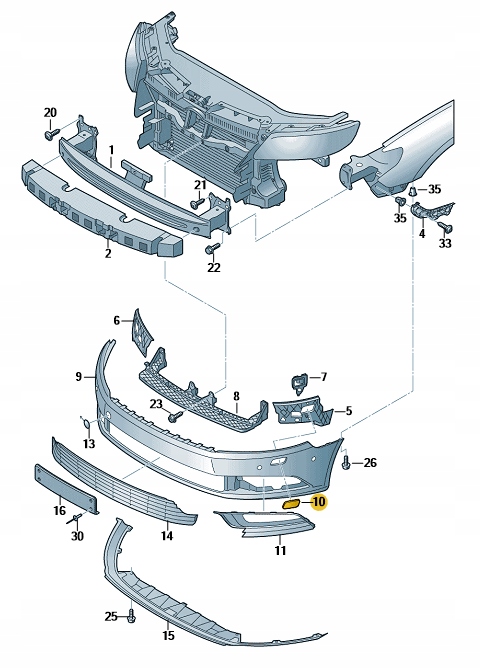 фото №2, Заглушка розпилювача vw cc r-line права