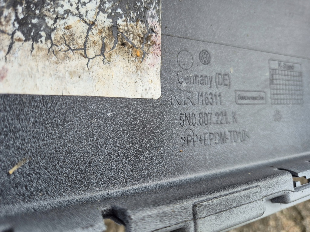 фото №9, Vw tiguan i lifting 11- бампер передний спойлер 5n0