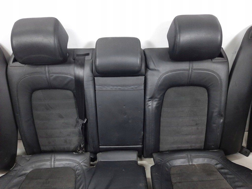 фото №6, Passat b6 variant 08r оббивка шкіра комплект сидіння заднє сидіння обшивки тунель