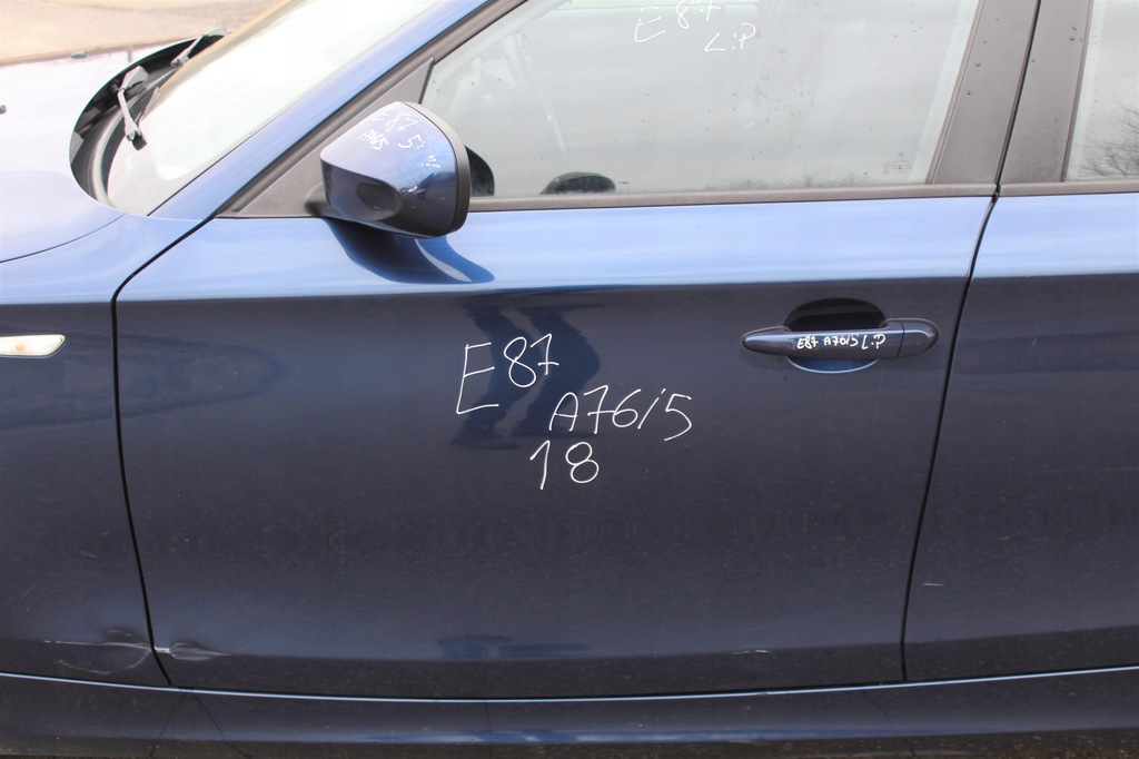 фото №1, Двері лівий перед bmw e87 a76 tiefsee blau