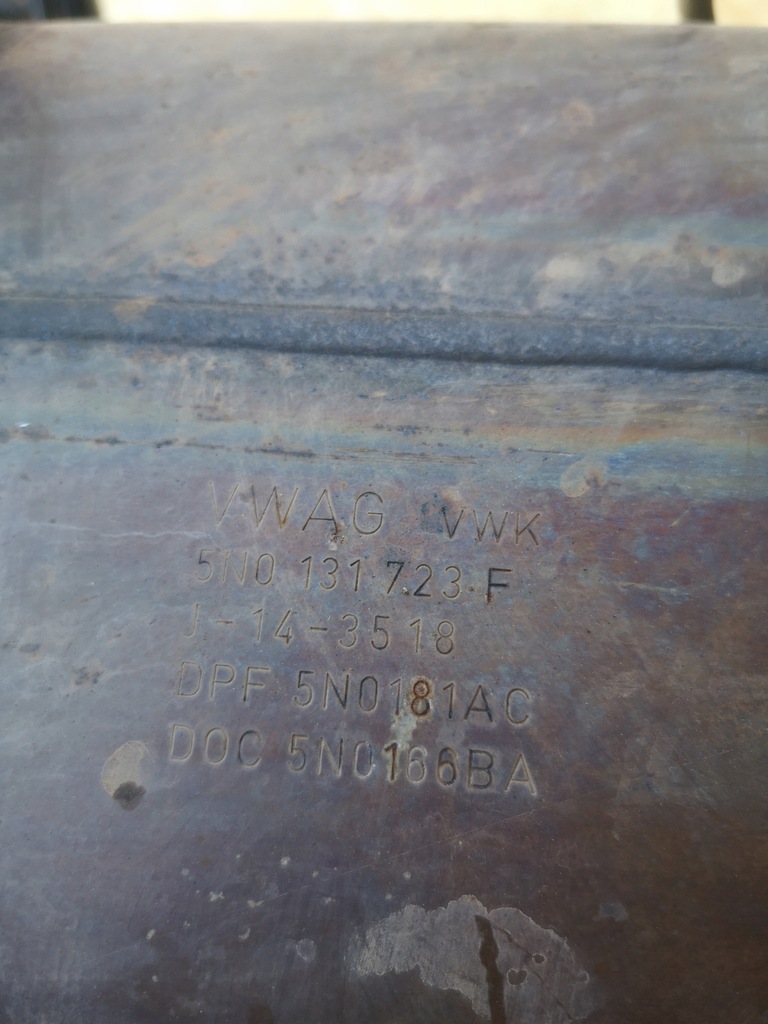 фото №8, Audi q3 8u катализатор dpf 5n0181ac 5n0131723f 2.0tdi